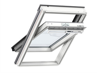 VELUX White Painted Pine Centre Pivot Roof Window  -  MK04 78cm (W) x 98cm (H)