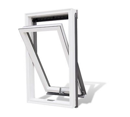 YARDLITE - NEW! Centre-Pivot White uPVC Roof Window with Flashing - GREAT VALUE[F6A - 66cm(W) x 118cm(H),TFX Tile Flashi YARDLITE - NEW! Centre-Pivot White uPVC Roof Window with Flashing - GREAT VALUE[F6A - 66cm(W) x 118cm(H),TFX Tile Flashi