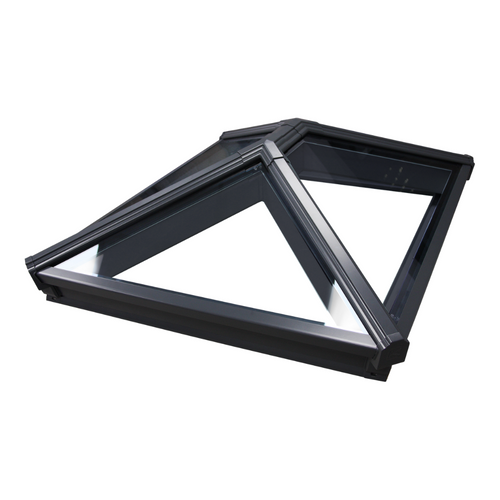 Korniche Roof Lantern with Ambi Blue Tint & Grey/Grey 100x400cm