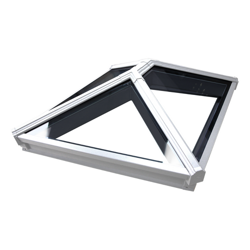Korniche Roof Lantern with Clear & Grey Ext./White Ext. 100x200cm