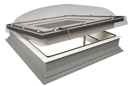 FAKRO DEC-C P2 09K Electric Domed Flat Roof Window with Anti-burglary Double glazing 140x140cm