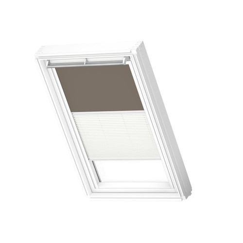 VELUX 4574 Duo blackout Warm grey / white