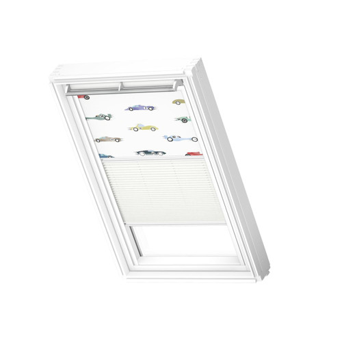VELUX 4654 Duo blackout Racing cars / white VELUX 4654 Duo blackout Racing cars / white