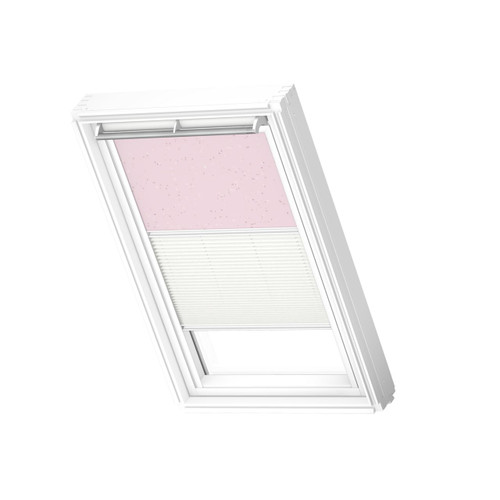 VELUX 4659 Duo blackout Pink stars / white