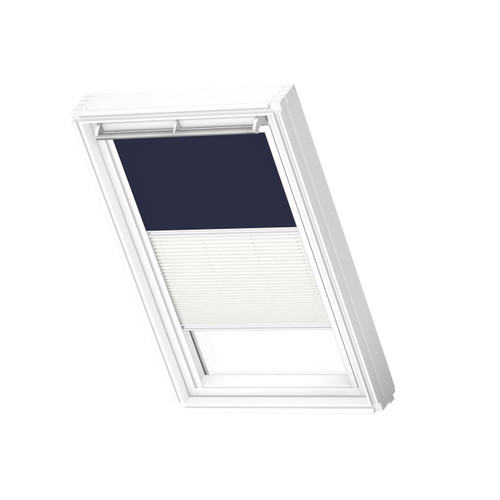 VELUX 1100 Duo blackout Blue / white White line