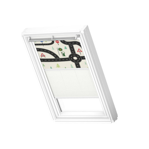 VELUX 4655 Duo blackout Roads / white VELUX 4655 Duo blackout Roads / white