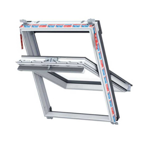 Keylite White Painted Pine Centre Pivot Roof Window with Hi-Therm Glazing