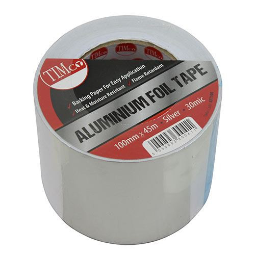 Aluminium Foil Tape [45m x 100mm] - [Roll] 1 Each