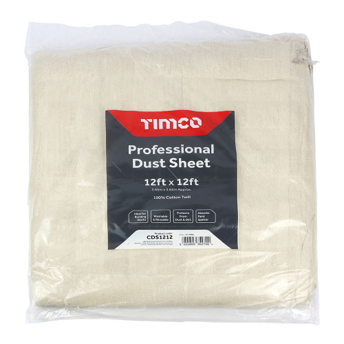Professional Dust Sheet [12ft x 12ft] - [Bag] 1 Each