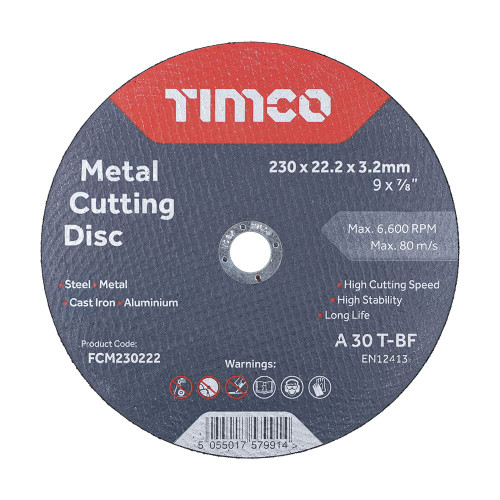 Metal Cutting Discs [230 x 22.2 x 3.2] - [Box] 25 Pieces
