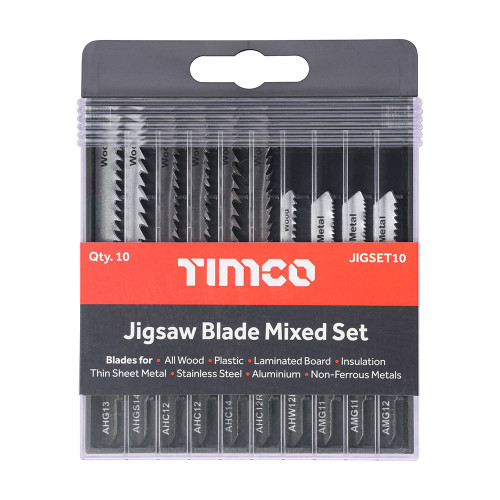 Jigsaw Blade Mixed Set 10pcs [Mixed] - [Case] 10 Pieces