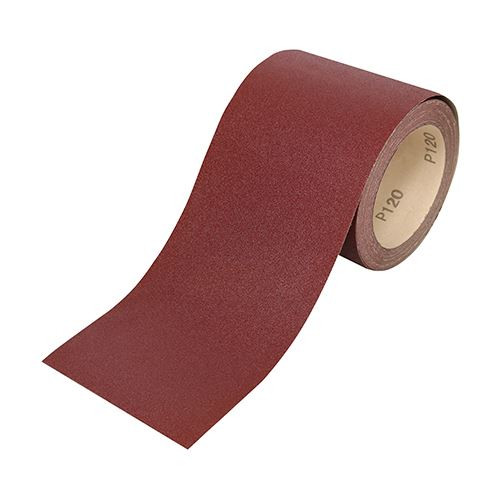 Sandpaper Roll Red P120 [115mm x 10m] - [Roll] 1 Each