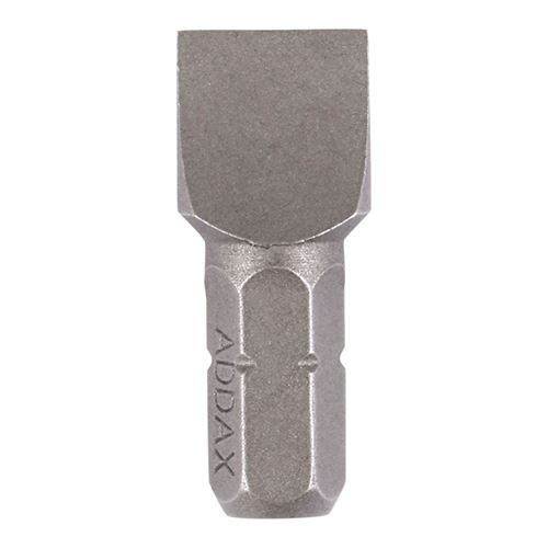 Slotted Driver Bit - S2 Grey [10.0 x 1.6 x 25] - [Blister Pack] 2 Pieces