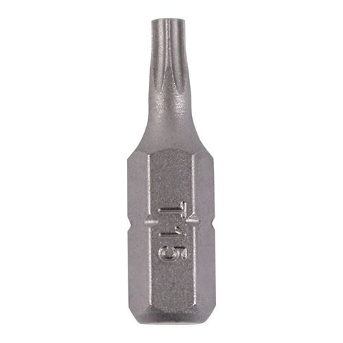 TX Drive Driver Bit - S2 Grey [TX15 x 25] - [Blister Pack] 10 Pieces