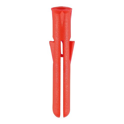 Premium Plastic Plugs - Red [34mm] - [Tub] 850 Pieces