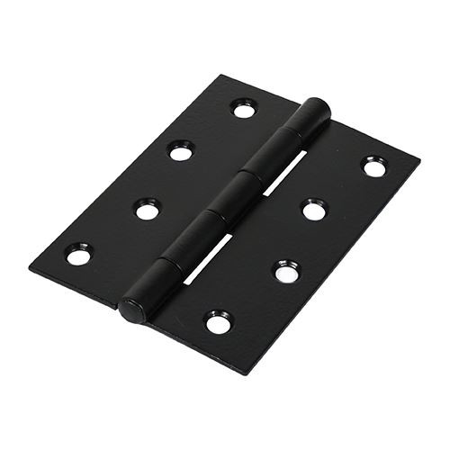 Butt Hinge Fixed Pin BLACK [100 x 70] - [TIMbag] 2 Pieces