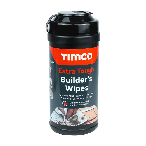 Extra Tough Builders Wipes [100 Wipes] - [Tub] 100 Pieces