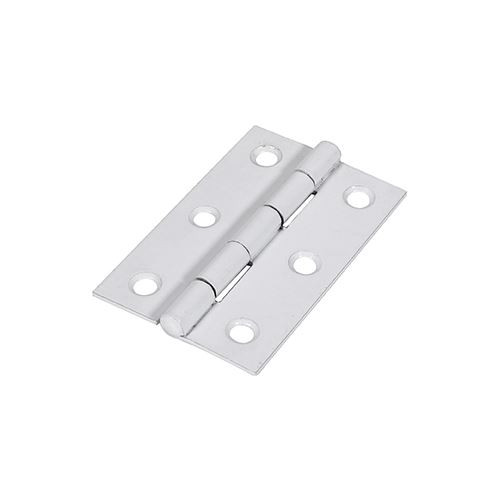Butt Hinge Fixed Pin WHITE [75 x 50] - [Plain Bag] 2 Pieces