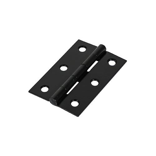 Butt Hinge Fixed Pin BLACK [75 x 50] - [TIMpac] 2 Pieces
