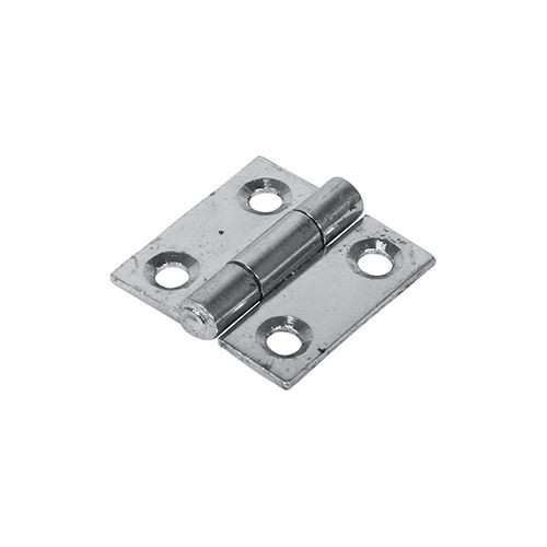 Butt Hinge Fixed Pin ZINC [25 x 25] - [Plain Bag] 2 Pieces