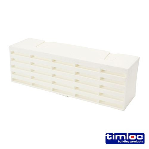 Plastic Airbrick White [215 x 69 x 60] - [Box] 20 Pieces