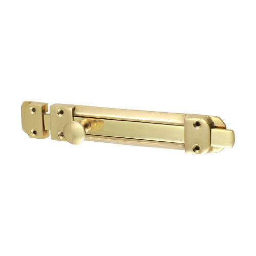 Flat Section Bolt Pol. Brass [210 x 35mm] - [TIMpac] 1 Each