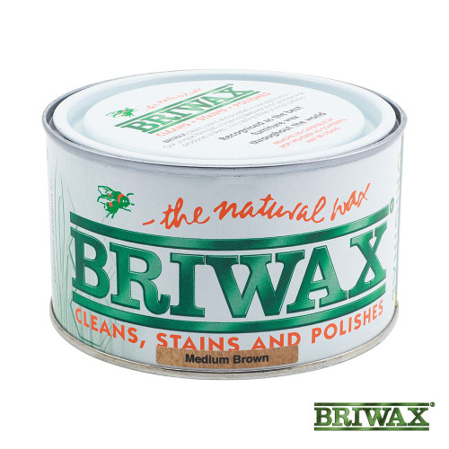Briwax Original Medium Brown [400g] - [Tin] 1 Each