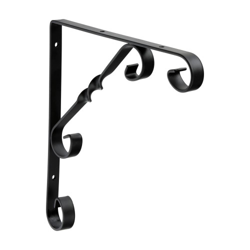 Scroll Bracket Black [8 x 8"] - [Unit] 1 Each