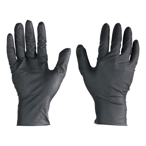 Diamond Texture Nitrile Gloves [Large] - [Box] 50 Each