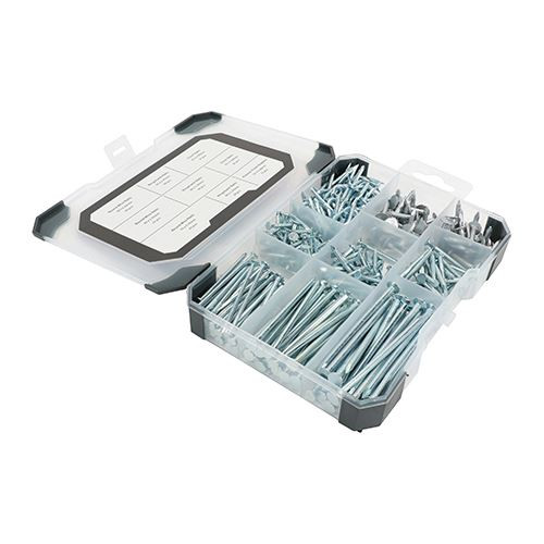 Mix Nails Galv & Bright - [Tray] 300 Pieces