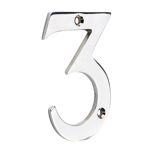 Door Numeral 3 PC [75mm] - [TIMpac] 1 Each