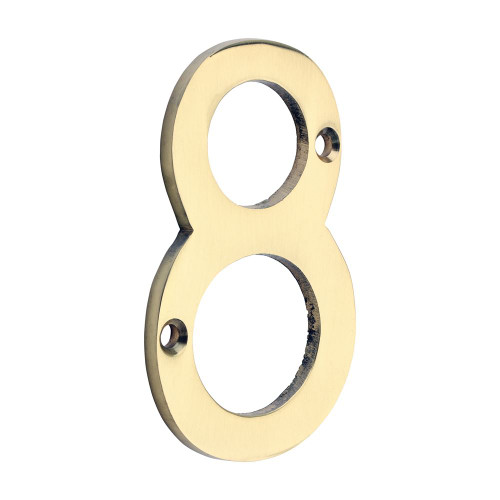 Door Numeral 8 PB [75mm] - [TIMpac] 1 Each