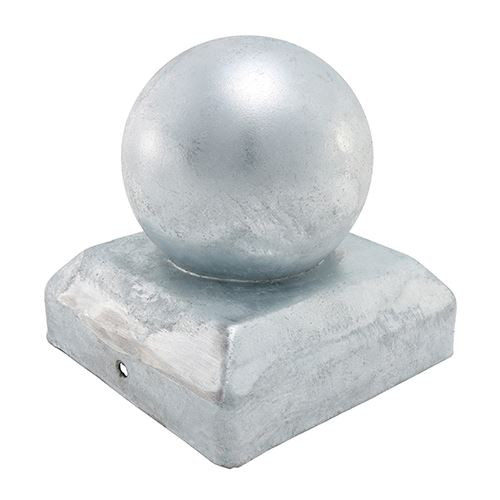 Ball Post Cap - Zinc [100mm] - [Unit] 1 Each