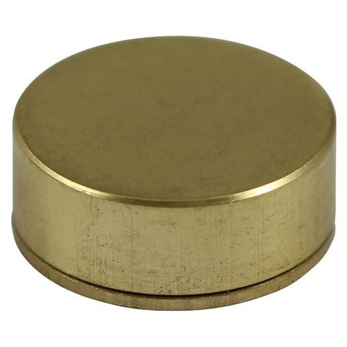 Threaded Screw Cap SAT Brass [18mm] - [TIMpac] 4 Pieces