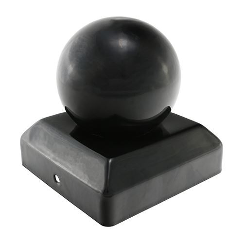 Ball Post Cap - Black [75mm] - [Unit] 1 Each
