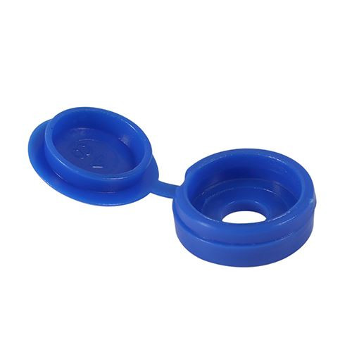 Small Hinged Screw Cap - Blue [To fit 3.0 to 4.5 Screw] - [TIMpac] 100 Pieces