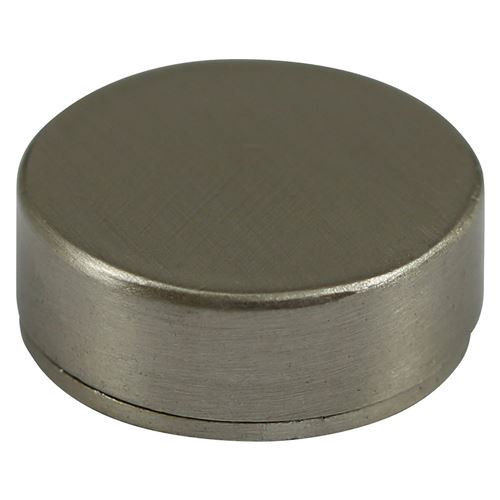 Threaded Screw Cap SAT Nickel [12mm] - [TIMpac] 4 Pieces