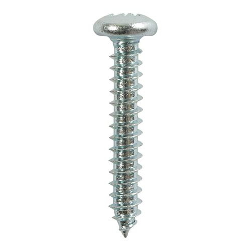 S/Tapping Screw PZ2 PAN - BZP [8 x 1] - [TIMpac] 12 Pieces