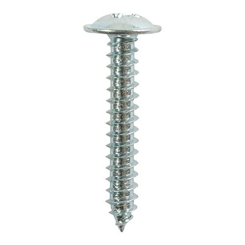 S/Tapping Screw PZ2 FLG - BZP [8 x 1] - [TIMpac] 12 Pieces