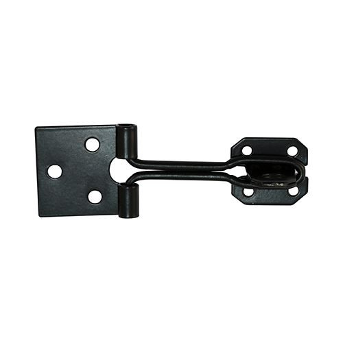 Wire Pattern Hasp-Staple Black [3"] - [Plain Bag] 1 Each