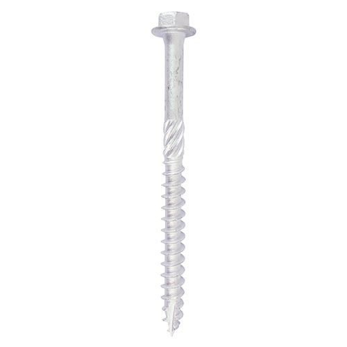 Timber Frame Screw HEX Silver [6.0 x 80] - [TIMbag] 10 Pieces