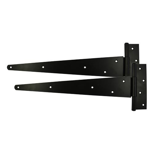 Strong Tee Hinge Pair Black [10"] - [TIMbag] 1 Each