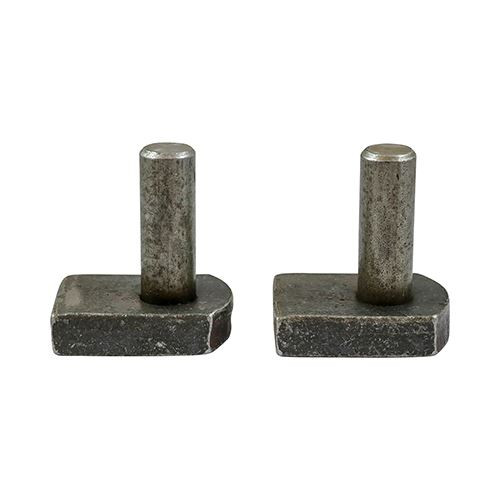 Gate Hooks to Weld [16mm] - [Plain Bag] 2 Pieces