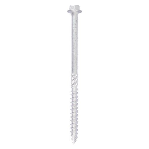 Timber Frame Screw HEX Silver [10 x 100] - [TIMbag] 10 Pieces