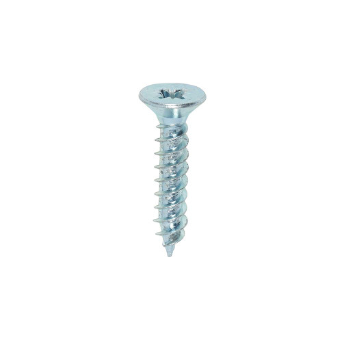 Twin Woodscrew PZ2 CSK Zinc [10 x 1] - [Box] 200 Pieces