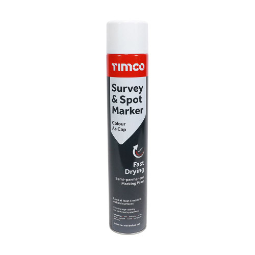 Survey & Spot Marker White [750ml] - [Can] 1 Each