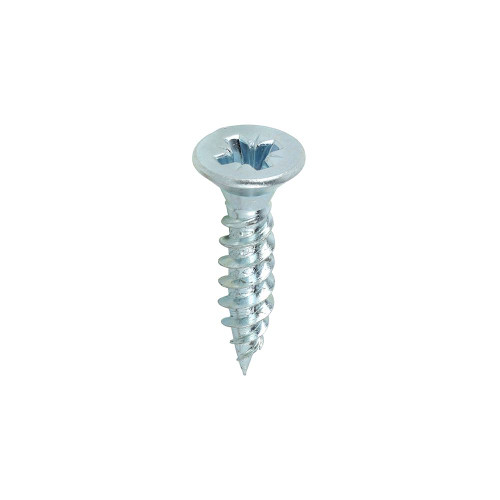 Twin Woodscrew PZ3 CSK Zinc [12 x 1] - [Box] 200 Pieces