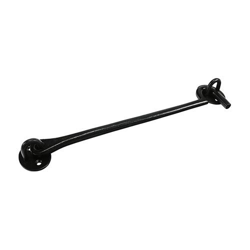 Cabin Hook Cast Iron Black [10"] - [Plain Bag] 1 Each