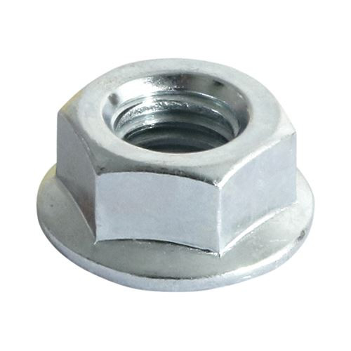 Hex Flange Nut DIN 6923 - BZP [M10] - [Box] 100 Pieces