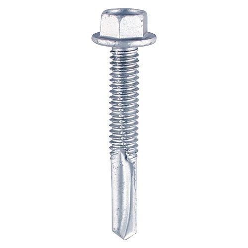 Hex Screw S/DRILL No5 Zinc [5.5 x 38] - [Box] 100 Pieces